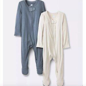 Cloud Island Newborn 2 pack Modal Sleep N' Play Footies/Onesie